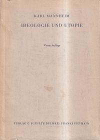 Mannheim, Ideologie und Utopie. (Umschlag)