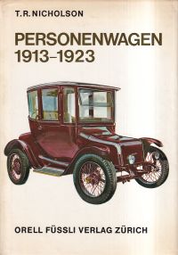 Nicholson, Personenwagen 1913-1923. (Umschlag)