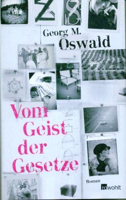 Oswald, Vom Geist der Gesetze. (Einband)