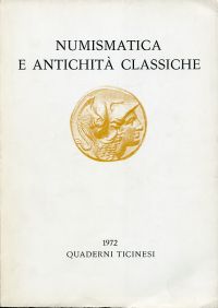 Numismatica e antichità classiche, I / 1972. (Umschlag)