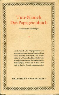 Tuti-nameh: Das Papageienbuch. (Umschlag)