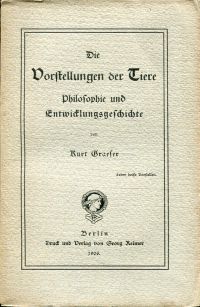 Graeser, Die Vorstellungen der Tiere. (Umschlag)