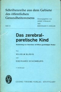 Bläsig/Schomburg, Das zerebral-paretische Kind (Umschlag)