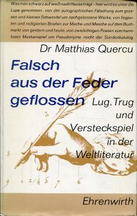 Quercu, Falsch aus der Feder geflossen. (Umschlag)