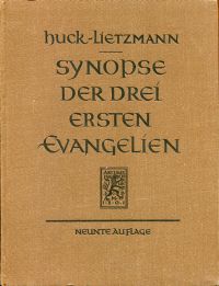 Huck, Synopse der drei ersten Evangelien. (Umschlag)