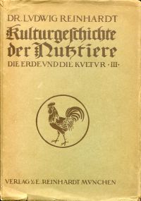 Reinhardt, Kulturgeschichte der Nutztiere. (Umschlag)