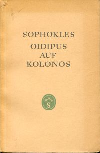 Sophocles: Oidipus auf Kolonos. (Umschlag)
