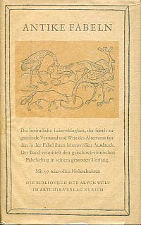 Antike Fabeln. (Umschlag)