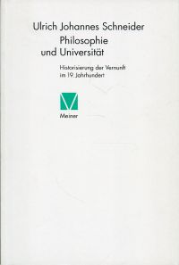 Schneider, Philosophie und Universität. (Umschlag)