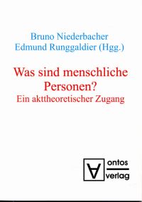 Niederbacher, Was sind menschliche Personen? (Umschlag)