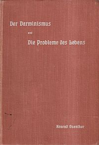 Guenter, Der Darwinismus und die Probleme des Lebens. (Umschlag)