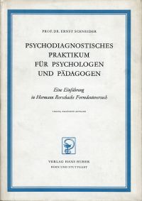 Schneider, Psychodiagnostisches Praktikum für Psychologen und Pädagogen. (Umschlag)