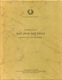 George, Das Jahr der Seele. (Umschlag)