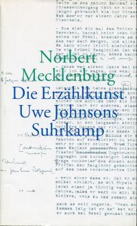 Mecklenburg, Die Erzählkunst Uwe Johnsons. (Umschlag)