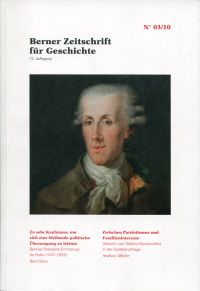 Glaus, Zu sehr Kaufmann, um sich eine bleibende, politische Überzeugung zu leist (Umschlag)