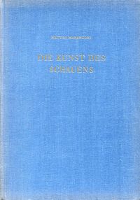 Marangoni, Die Kunst des Schauens. (Umschlag)