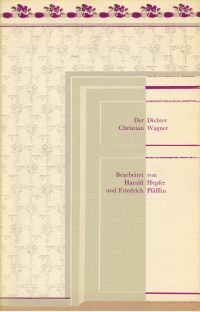 Hepfer, Der Dichter Christian Wagner. (Umschlag)