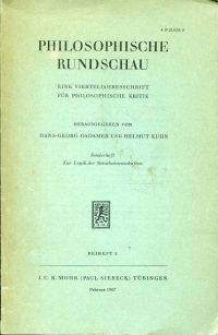 Habermas, Zur Logik der Sozialwissenschaften. (Umschlag)