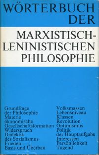 Kosing, Wörterbuch der marxistisch-leninistischen Philosophie. (Umschlag)