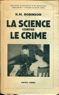 Robinson, La science contre le crime. (Umschlag)