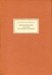 Grundmann, Begegnungen eines Schlesiers mit Gerhart Hauptmann. (Umschlag)