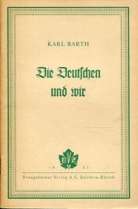 Barth, Die Deutschen und wir. (Umschlag)