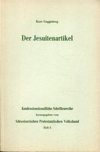 Guggisberg, Der Jesuitenartikel. (Umschlag)