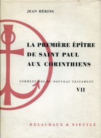 Héring, La première épître de Saint Paul aux Corinthiens. (Umschlag)