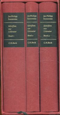 Reemtsma, Schriften zur Literatur. (Umschlag)