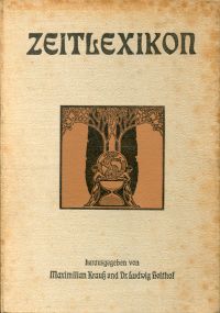 Krauss, Zeitlexikon. (Umschlag)
