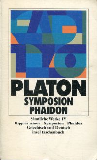 Plato: Hippias Minor, Symposion, Phaidon. (Umschlag)