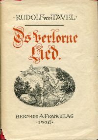 Tavel, Ds verlorne Lied. (Umschlag)
