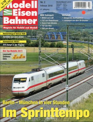 Modelleisenbahner, Nr.2/2018. (Umschlag)