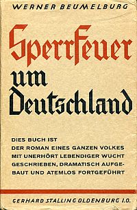Beumelburg, Sperrfeuer um Deutschland. (Umschlag)