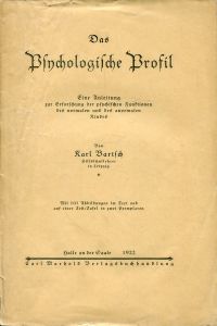 Bartsch, Das psychologische Profil (Umschlag)