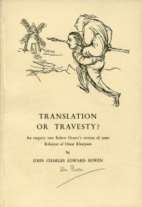 Bowen, Translation or travesty ? (Umschlag)