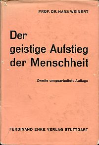 Weinert, Der geistige Aufstieg der Menschheit vom Ursprung bis zur Gegenwart. (Umschlag)