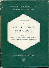 Buddenbrock-Hettersdorff, Ernährung, Wasserhaushalt und Mineralhaushalt der Tier (Umschlag)