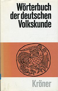 Erich, Wörterbuch der deutschen Volkskunde. (Umschlag)