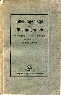 Heusler, Nibelungensage und Nibelungenlied. (Umschlag)