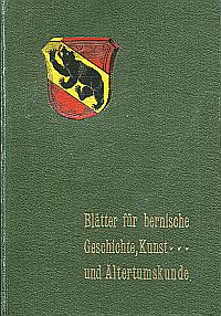 Grunau, Blätter für bernische Geschichte, Kunst und Alterskunde XV. Jahrgang Hef (Umschlag)
