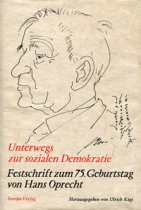 Kägi, Unterwegs zur sozialen Demokratie. (Umschlag)