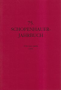 Schopenhauer-Gesellschaft (Hrsg.): Schopenhauer-Jahrbuch, Band 75 (1994). (Umschlag)