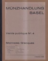 Münzhandlung Basel: Katalog No. 4. (Umschlag)