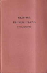 Grassi, Geistige Überlieferung. (Umschlag)